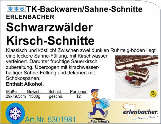 5301981 - Schwarzwälder Kirsch-Schnitte 1500g (12Port.) E