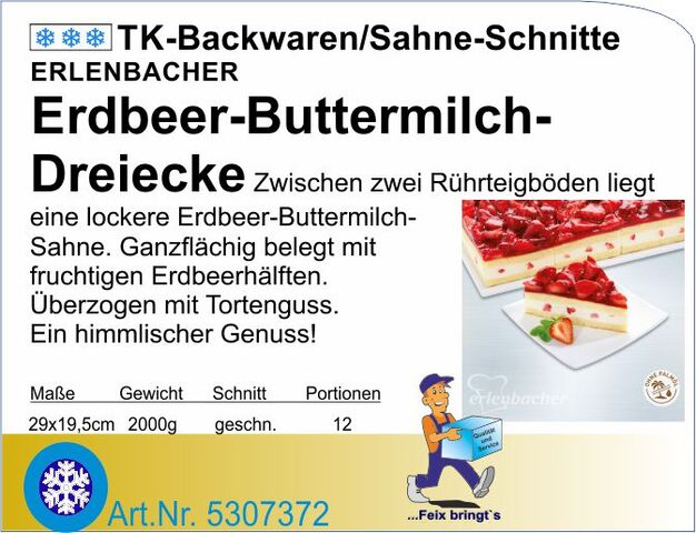 5307372 - Erdbeer-Buttermilch-Dreiecke 2000g (12Port.) E